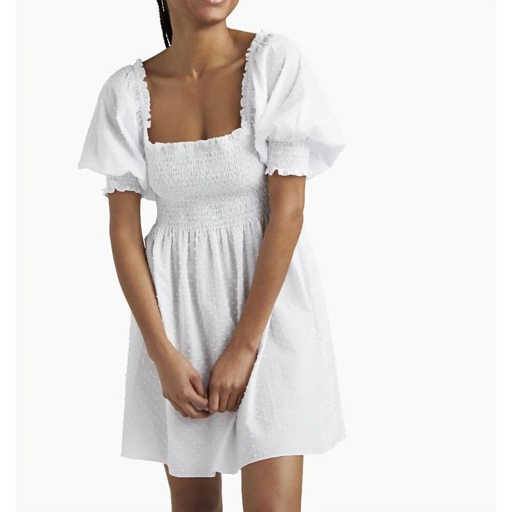 HILL HOUSE The Athena Nap Dress in white sz XS